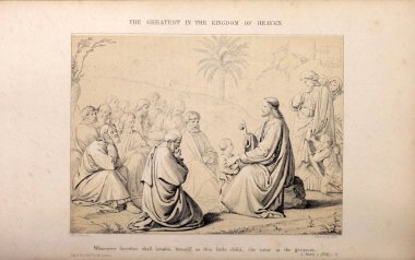 Hıristiyan illüstrasyon. Eski görüntü