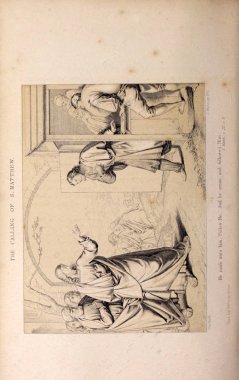 Hıristiyan illüstrasyon. Eski görüntü