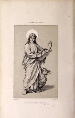 Hıristiyan illüstrasyon. Eski görüntü