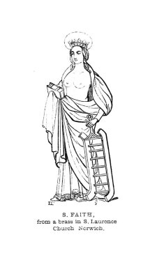 Hıristiyan illüstrasyon. Eski görüntü