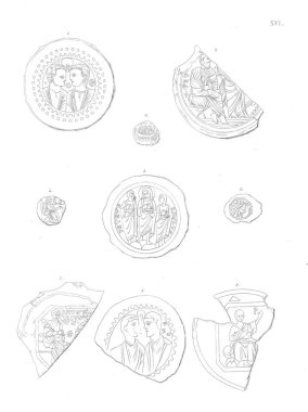 Hıristiyan illüstrasyon. Eski görüntü