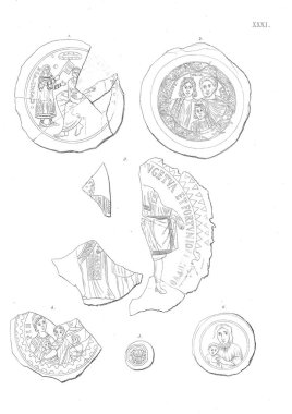 Hıristiyan illüstrasyon. Eski görüntü