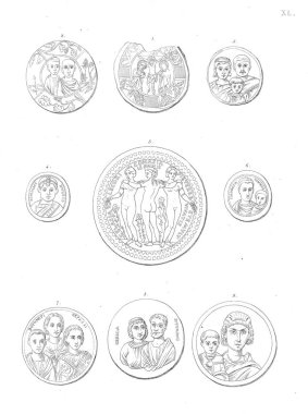 Hıristiyan illüstrasyon. Eski görüntü