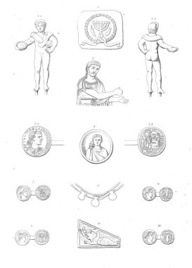 Hıristiyan illüstrasyon. Eski görüntü