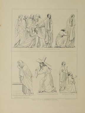 Hıristiyan illüstrasyon. Eski görüntü