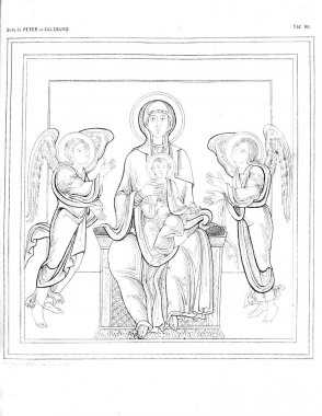 Hıristiyan illüstrasyon. Eski görüntü