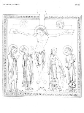 Hıristiyan illüstrasyon. Eski görüntü