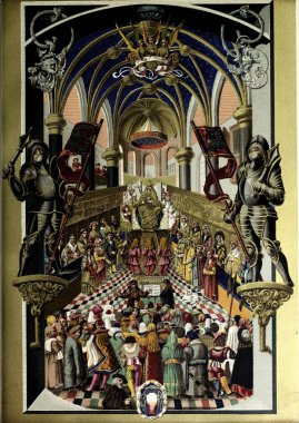 Hıristiyan illüstrasyon. Eski görüntü