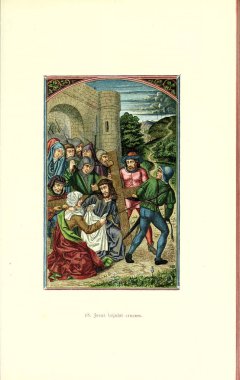 Hıristiyan illüstrasyon. Eski görüntü