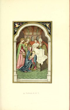 Hıristiyan illüstrasyon. Eski görüntü