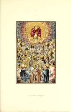 Hıristiyan illüstrasyon. Eski görüntü