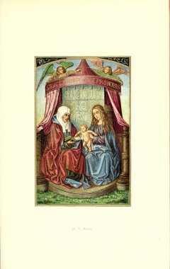 Hıristiyan illüstrasyon. Eski görüntü