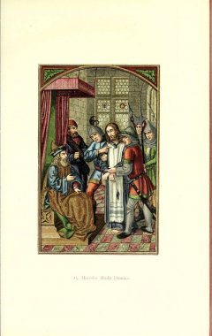 Hıristiyan illüstrasyon. Eski görüntü