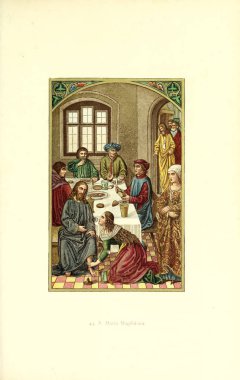 Hıristiyan illüstrasyon. Eski görüntü