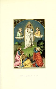 Hıristiyan illüstrasyon. Eski görüntü