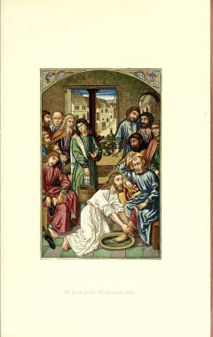 Hıristiyan illüstrasyon. Eski görüntü