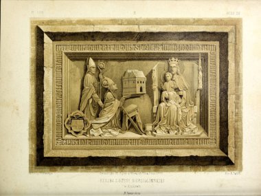 Hıristiyan illüstrasyon. Eski görüntü