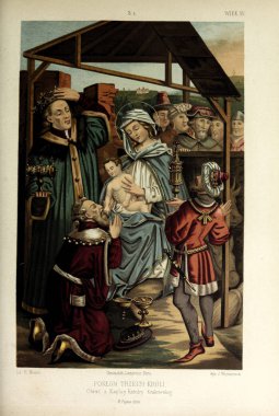 Hıristiyan illüstrasyon. Eski görüntü