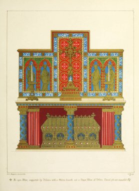 Hıristiyan illüstrasyon. Eski görüntü