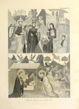 Hıristiyan illüstrasyon. Eski görüntü