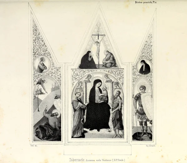 Ilustración Cristiana Imagen Antigua — Foto de Stock