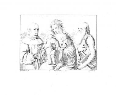 Hıristiyan illüstrasyon. Eski görüntü