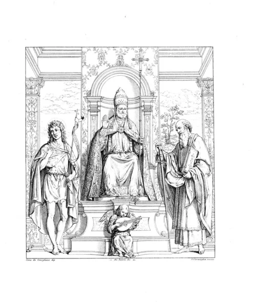 Illustrazione Cristiana Vecchia Immagine — Foto Stock