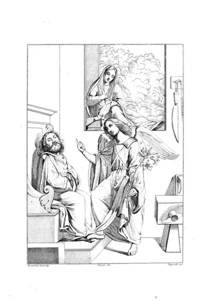 Illustrazione Cristiana Vecchia Immagine — Foto Stock