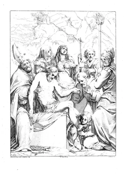 Christliche Illustration Altes Bild — Stockfoto