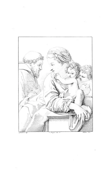 Illustrazione Cristiana Vecchia Immagine — Foto Stock