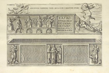  Hıristiyan illüstrasyon. Eski görüntü