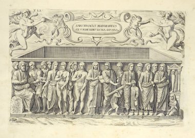  Hıristiyan illüstrasyon. Eski görüntü