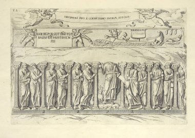  Hıristiyan illüstrasyon. Eski görüntü