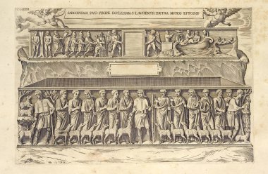 Hıristiyan illüstrasyon. Eski görüntü