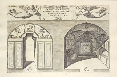 Hıristiyan illüstrasyon. Eski görüntü