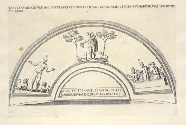 Hıristiyan illüstrasyon. Eski görüntü