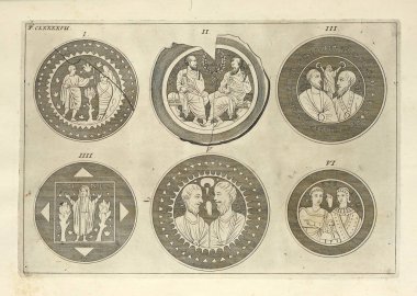 Hıristiyan illüstrasyon. Eski görüntü