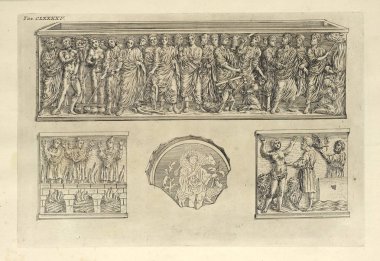 Hıristiyan illüstrasyon. Eski görüntü