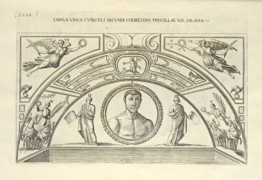 Hıristiyan illüstrasyon. Eski görüntü