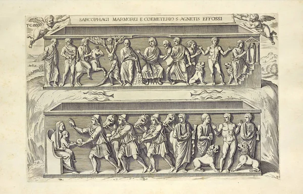 Hıristiyan illüstrasyon. Eski görüntü