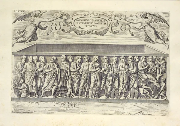 Hıristiyan illüstrasyon. Eski görüntü