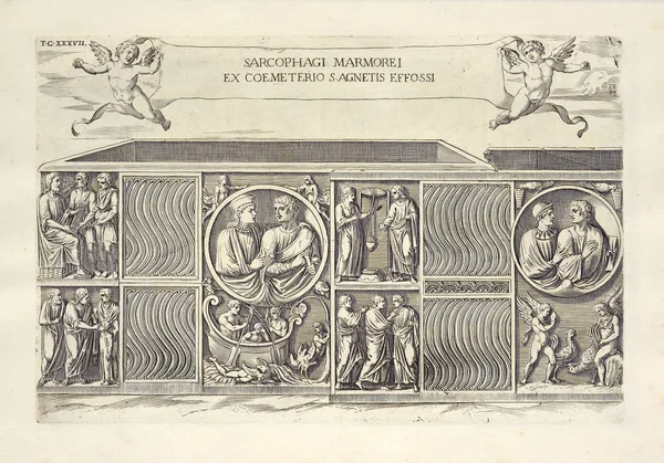 Hıristiyan illüstrasyon. Eski görüntü