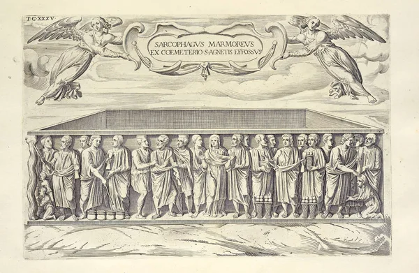 Hıristiyan illüstrasyon. Eski görüntü