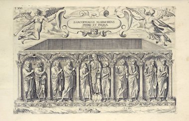 Hıristiyan illüstrasyon. Eski görüntü