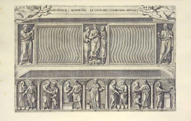 Hıristiyan illüstrasyon. Eski görüntü