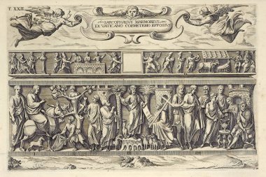 Hıristiyan illüstrasyon. Eski görüntü