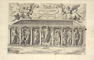 Hıristiyan illüstrasyon. Eski görüntü