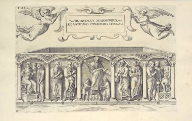 Hıristiyan illüstrasyon. Eski görüntü