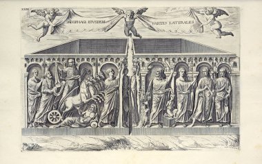 Hıristiyan illüstrasyon. Eski görüntü