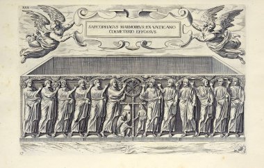 Hıristiyan illüstrasyon. Eski görüntü